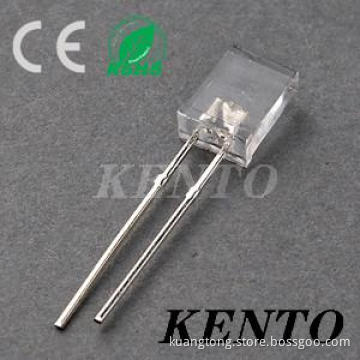 water clear lens 2*5*7 rectangular type red led diode